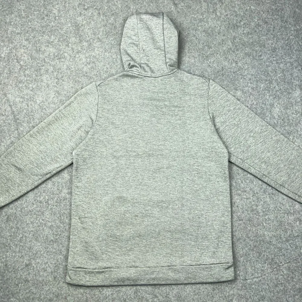 Nike Hoodie Men Medium Gray GFX 2 Therma Dri-Fit Pullover Fleece Hood Sweatshirt